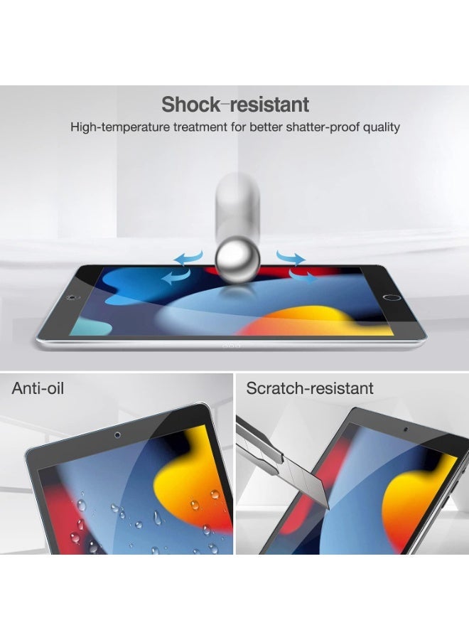 لاصقة حماية للشاشة من الزجاج المقوى لجهاز أبل آيباد (2019) بشاشة قياس 10.2 بوصات شفاف - Image 5